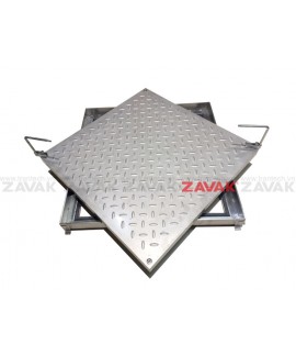 [ZAVAK] Nắp Bể Âm Sàn MHT-60 (Bề Mặt Sần Inox 304)